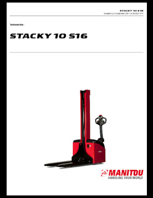 Ruční paletové vozíky Manitou Stacky 10 S 16
