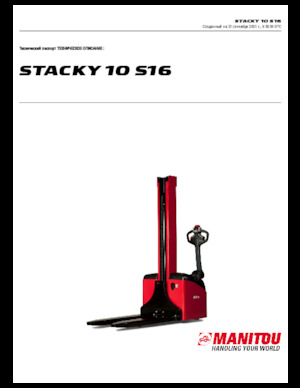 Ruční paletové vozíky Manitou Stacky 10 S 16