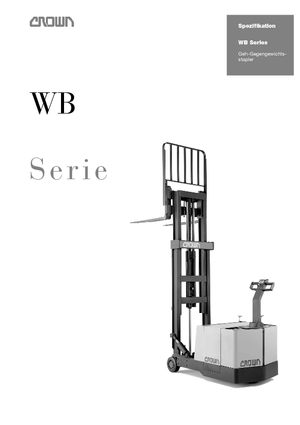 Ruční paletové vozíky Crown WB 0.9 TF