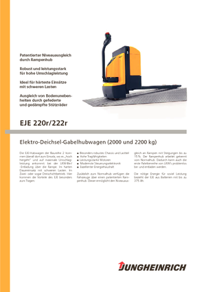 Ruční paletové vozíky Jungheinrich EJE 220r