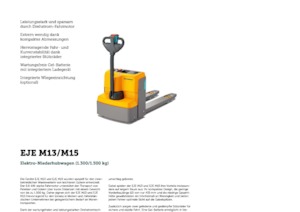 Ruční paletové vozíky Jungheinrich EJE M15