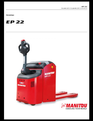 Ruční paletové vozíky Manitou EP 22