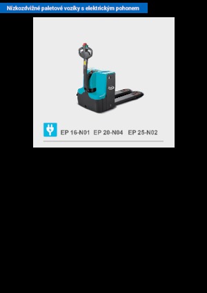 Ruční paletové vozíky Baoli EP 25-N02