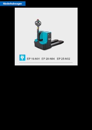 Ruční paletové vozíky Baoli EP 25-N02