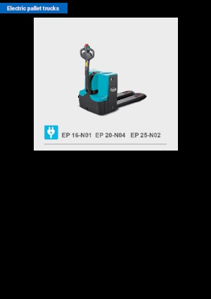 Ruční paletové vozíky Baoli EP 25-N02