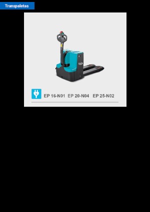 Ruční paletové vozíky Baoli EP 25-N02