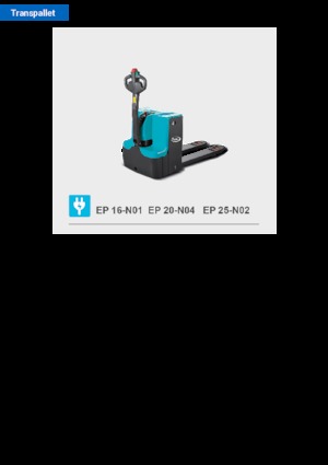 Ruční paletové vozíky Baoli EP 16-N01