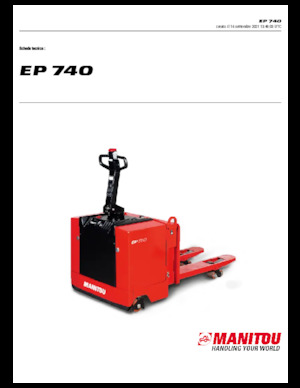 Ruční paletové vozíky Manitou EP 740