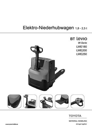 Ruční paletové vozíky BT LWE 180