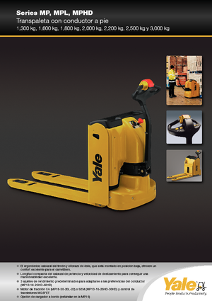 Ruční paletové vozíky Yale MP22AC