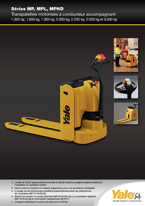 Ruční paletové vozíky Yale MP22AC