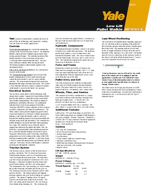 Ruční paletové vozíky Yale MPW065-E