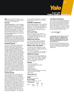 Ruční paletové vozíky Yale MPR080VG