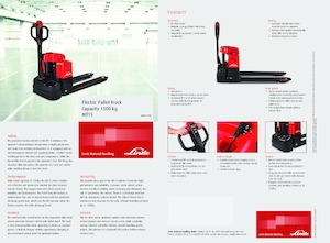 Ruční paletové vozíky Linde MT15