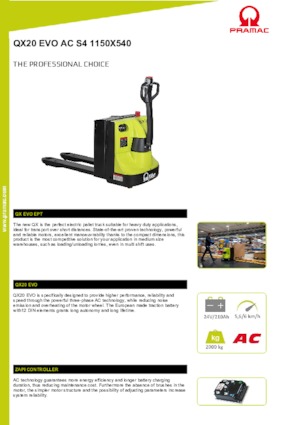 Ruční paletové vozíky PRAMAC Lifter QX 20 EVO