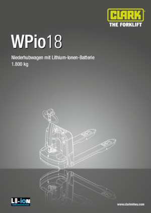 Ruční paletové vozíky Clark Wpio 18