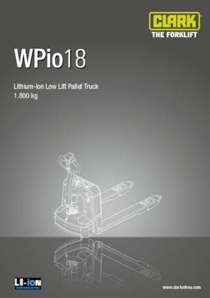 Ruční paletové vozíky Clark Wpio 18