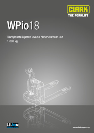 Ruční paletové vozíky Clark Wpio 18