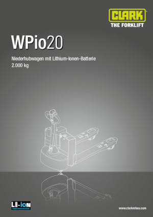 Ruční paletové vozíky Clark Wpio 20