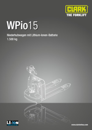 Ruční paletové vozíky Clark Wpio15