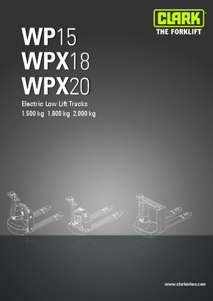 Ruční paletové vozíky Clark WPX 20