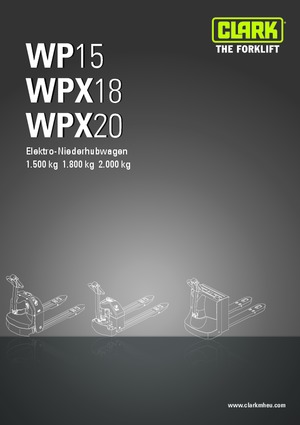 Ruční paletové vozíky Clark WPX 20