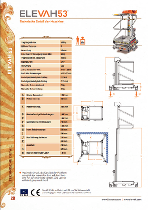 Sloupové pracovní plošiny Faraone Elevah 53