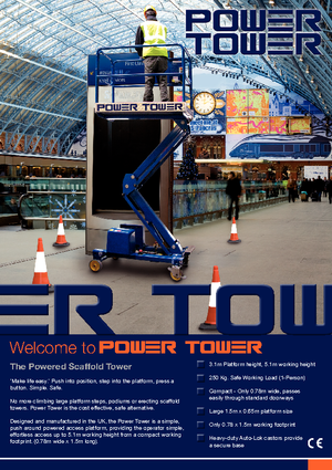 Sloupové pracovní plošiny Power Towers Power Tower