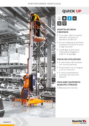 Sloupové pracovní plošiny Haulotte QuickUp 7