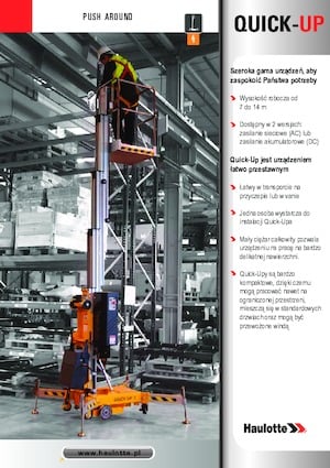Sloupové pracovní plošiny Haulotte QuickUp 7