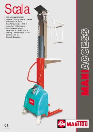 Sloupové pracovní plošiny Manitou Scala