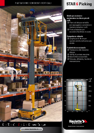 Sloupové pracovní plošiny Haulotte Star 6 Picking