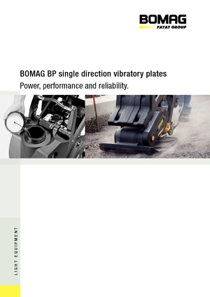 Jednosměrné vibrační desky Bomag BP 25/50
