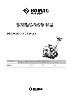Reverzní vibrační desky Bomag BPR 35/60