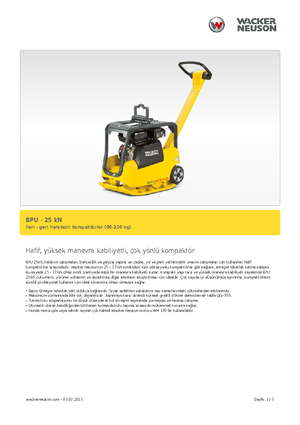 Reverzní vibrační desky Wacker BPU 2540 A