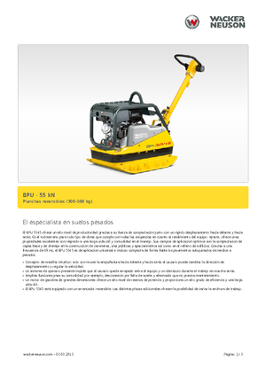 Reverzní vibrační desky Wacker Neuson BPU5545A 