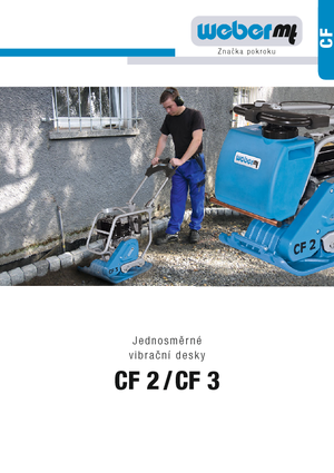 Jednosměrné vibrační desky weber mt CF 2 Hd