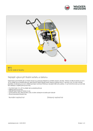 Řezačky spár Wacker BFS 1350 ALS