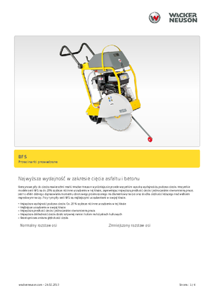 Řezačky spár Wacker BFS 1350 ALS