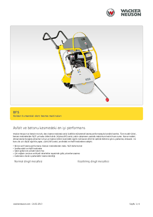 Řezačky spár Wacker BFS 1350 ALS