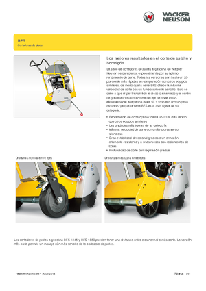 Řezačky spár Wacker Neuson BFS 1345 Az
