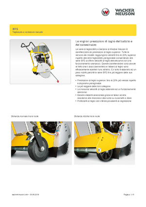 Řezačky spár Wacker Neuson BFS 1345 Az