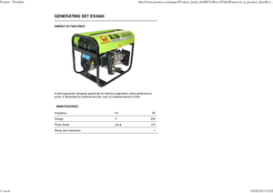 Benzínové elektrocentrály PRAMAC Lifter ES 3000
