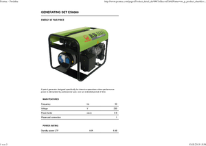 Benzínové elektrocentrály PRAMAC Lifter ES 8000