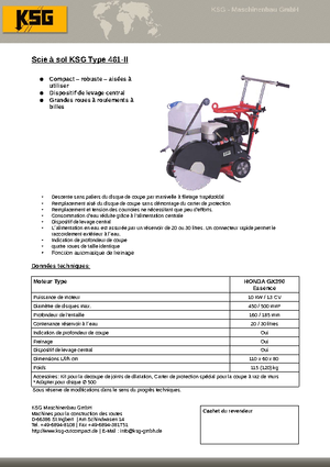 Řezačky spár KSG-Maschinenbau KSG 461