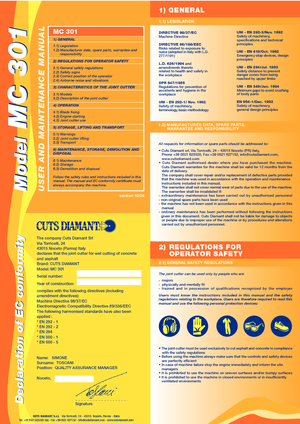 Řezačky spár Cuts Diamant MC 301 HB