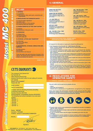 Řezačky spár Cuts Diamant MC 400 HD