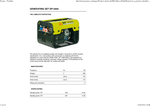Benzínové elektrocentrály PRAMAC Lifter SP 12000