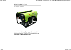 Benzínové elektrocentrály PRAMAC Lifter SP 8000