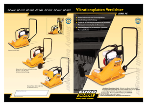 Jednosměrné vibrační desky Shatal PC 1512